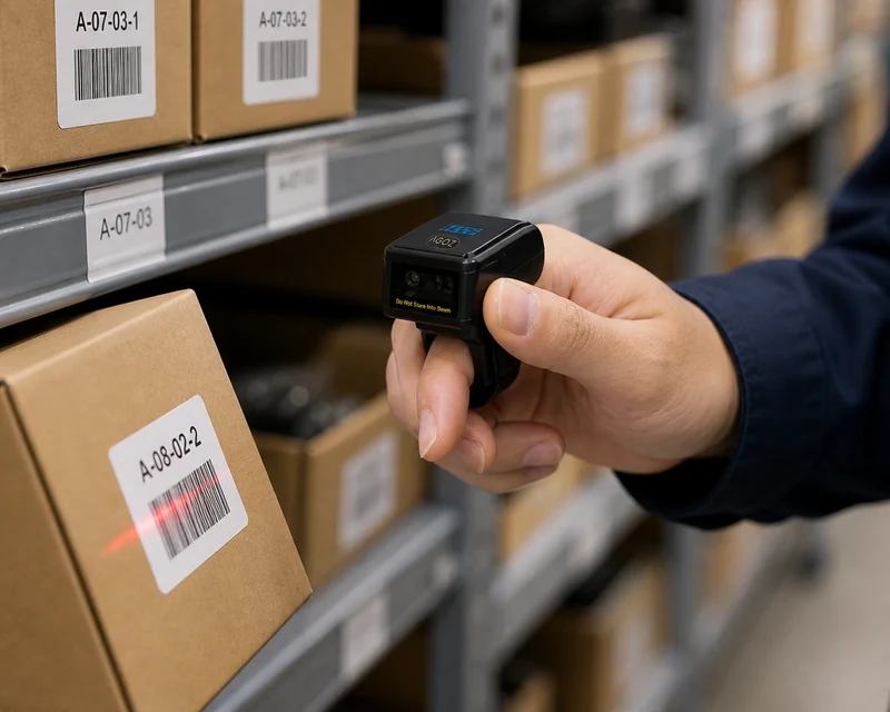 AGOZ AG-330RG Wearable Ring Barcode Scanner, Bluetooth 2.4G USB Wired