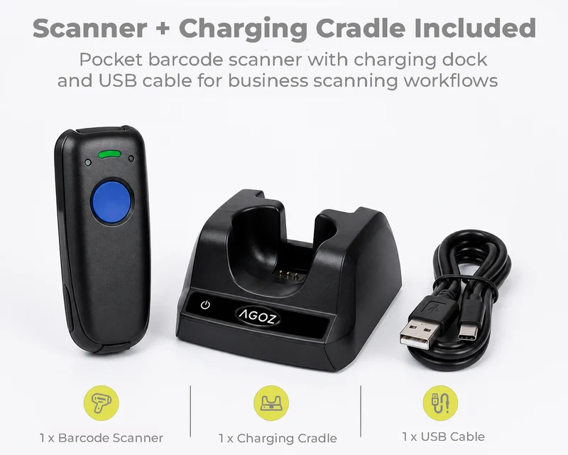 AGOZ AG-PK770 Pocket Barcode Scanner