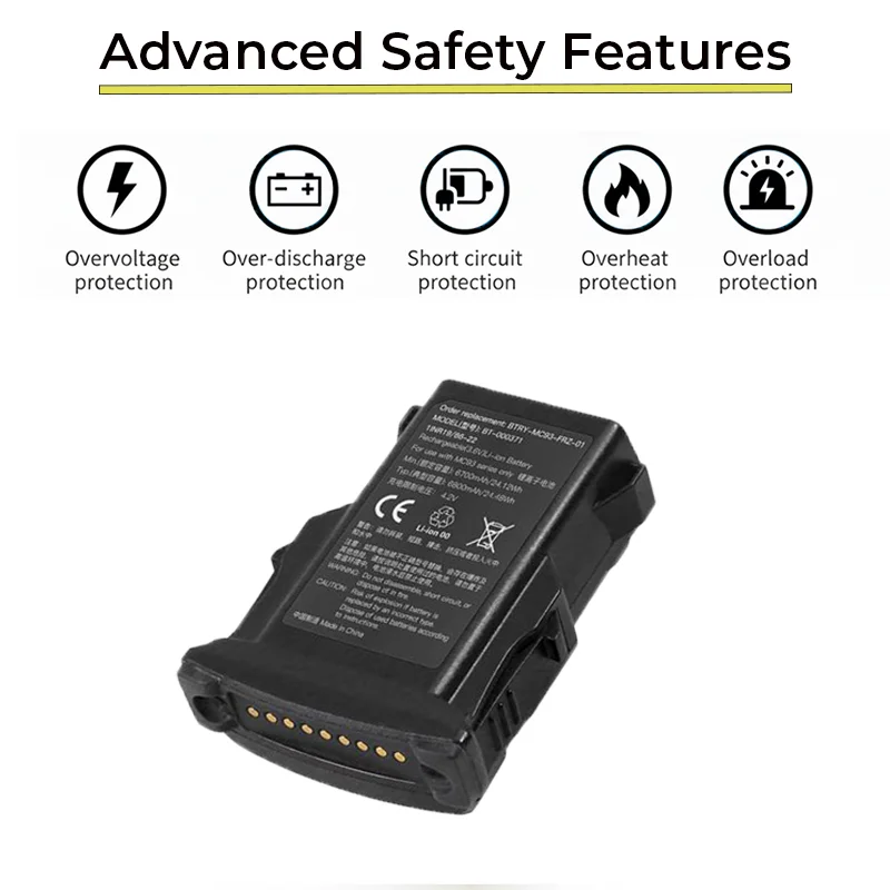 Replacement Battery for Zebra MC9300 / MC930B / MC930P / MC93 Scanner