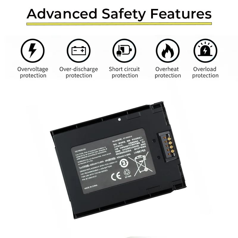 Zebra TC5X Barcode Scanner Replacement Battery for Fleets | Agoz