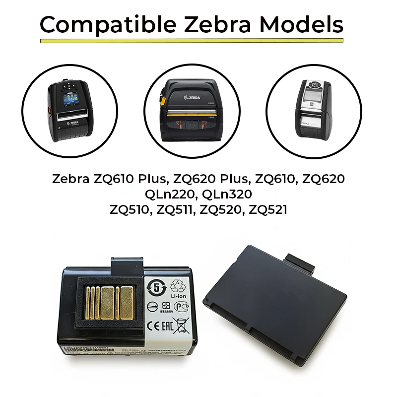 Replacement Battery for Zebra ZQ & QLn Mobile Printers | Agoz