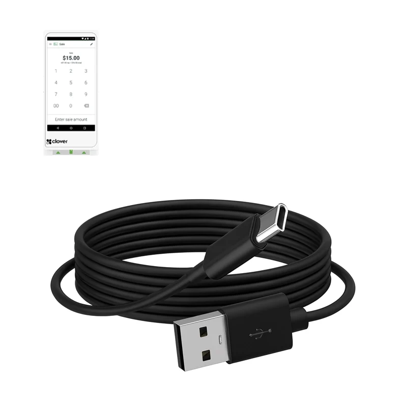 Charger Cable USB-A to USB-C for Clover Flex POS Terminal | Agoz