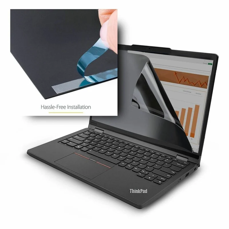 StarTech.com Filtre de confidentialité lumineux pour écran tactile Lenovo X13 Yoga Gen 4, rabattable, transmission lumineuse à 75 %, antireflet X13Y4-PRIVACY-SCREEN