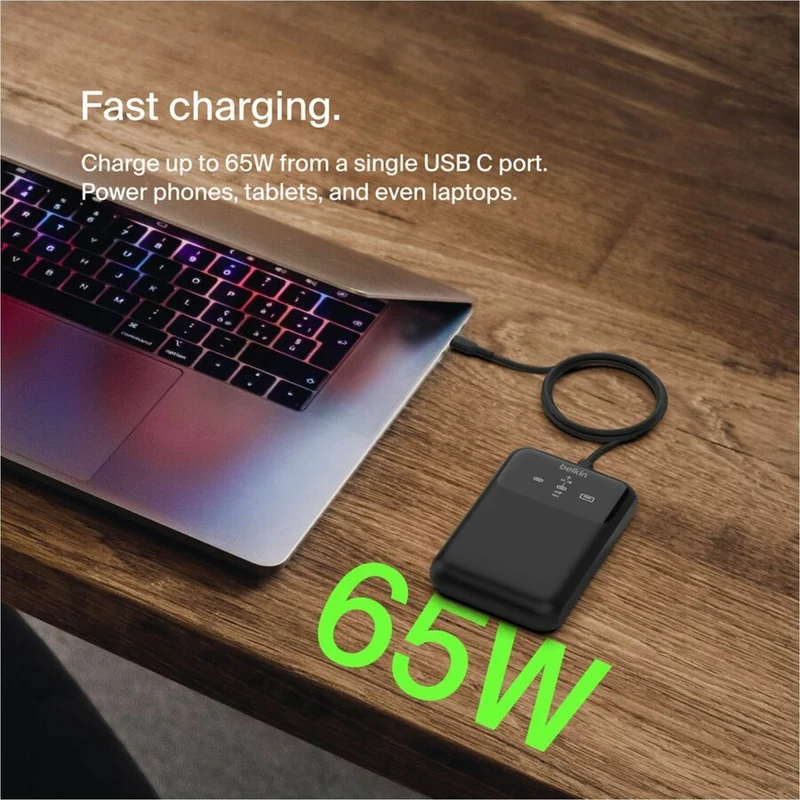 Batterie externe Belkin BoostCharge Pro 3 ports pour ordinateur portable 20K BPB020TTBK
