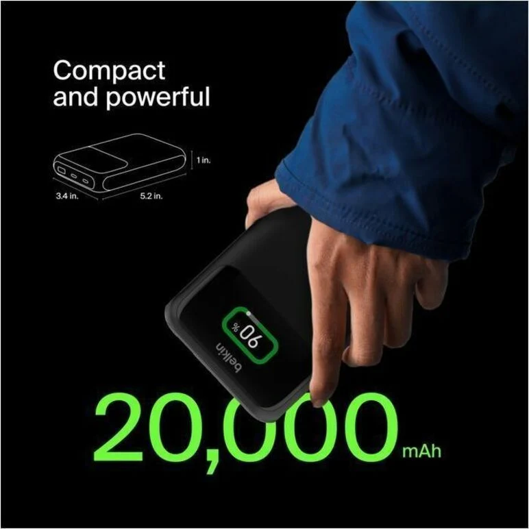 Batterie externe Belkin BoostCharge Pro 3 ports pour ordinateur portable 20K BPB020TTBK