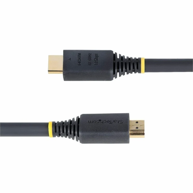 Câble HDMI haute vitesse certifié StarTech.com de 25 m (7.6 pi), 4K 60 Hz/1440p 144 Hz, 18 Gbit/s, cordon HDMI 2.0 UHD, gaine TPE HDMI2-CABLE-4K60-25F