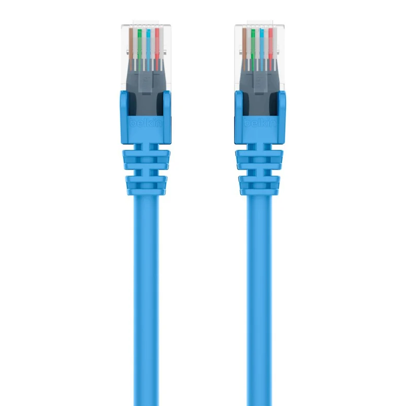 Câble de raccordement Ethernet Belkin CAT6, RJ45, M/M A3L980-10-BLU