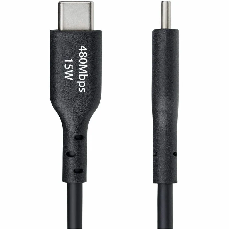 Câble de charge USB-A vers USB-C StarTech.com de 91 cm (3 pi), charge et synchronisation, 3 A, USB 2.0, gaine TPE - Noir - USB2AC3FBKE