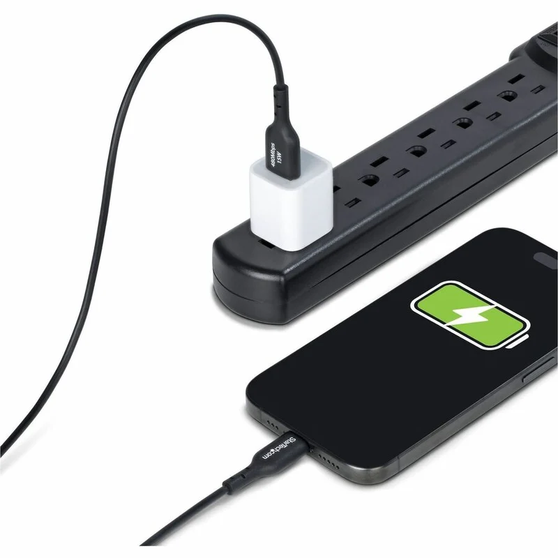 Câble de charge USB-A vers USB-C StarTech.com de 91 cm (3 pi), charge et synchronisation, 3 A, USB 2.0, gaine TPE - Noir - USB2AC3FBKE