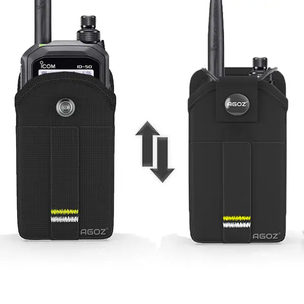 Rugged Icom Radio Holster with Snap Closure