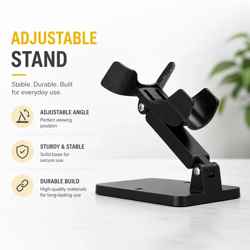 AGOZ D280 Wireless 2D Barcode Scanner with Stand, Bluetooth 2.4G USB Wired