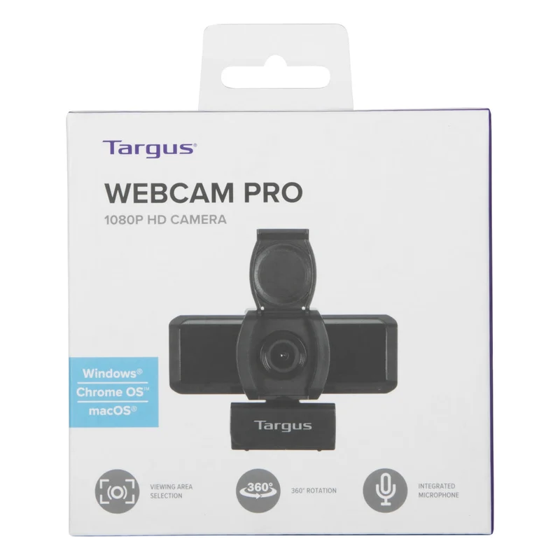 Webcam Pro - Full HD 1080p Webcam with Flip Privacy Cover