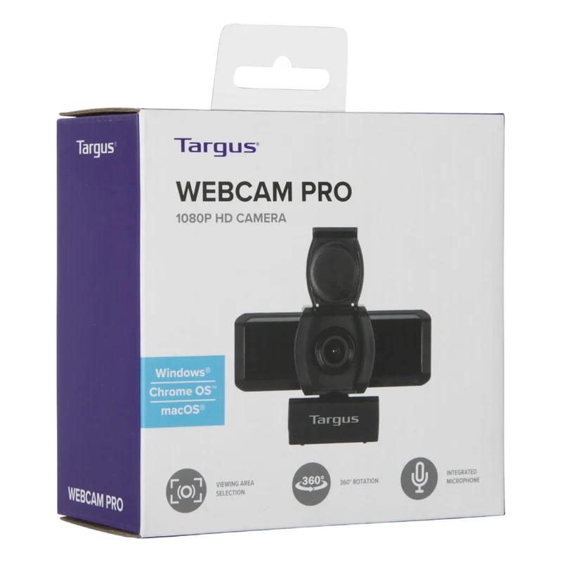 Webcam Pro - Full HD 1080p Webcam with Flip Privacy Cover