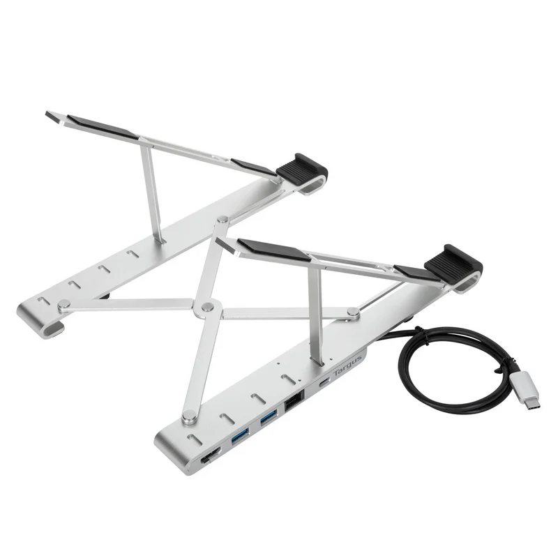 Portable Laptop Stand with Integrated Dock