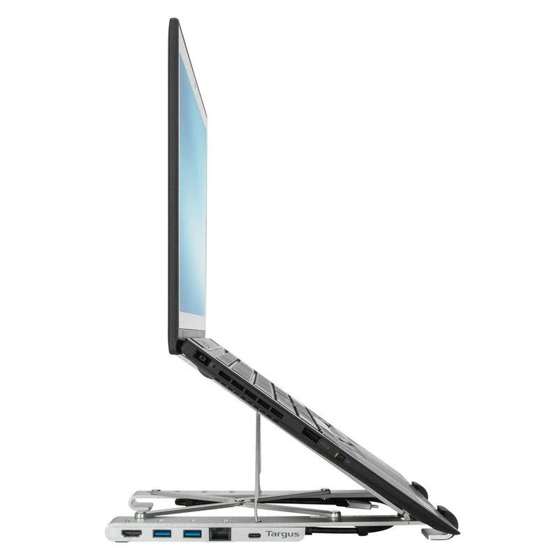 Portable Laptop Stand with Integrated Dock