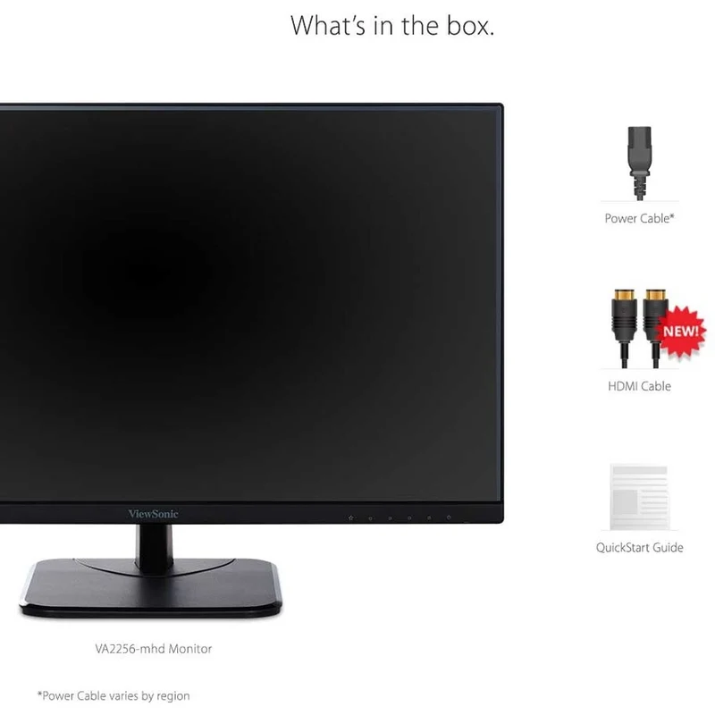 Moniteur LED Full HD 22 pouces ViewSonic Value VA2256-mhd - Format 16:9 - Noir VA2256-MHD