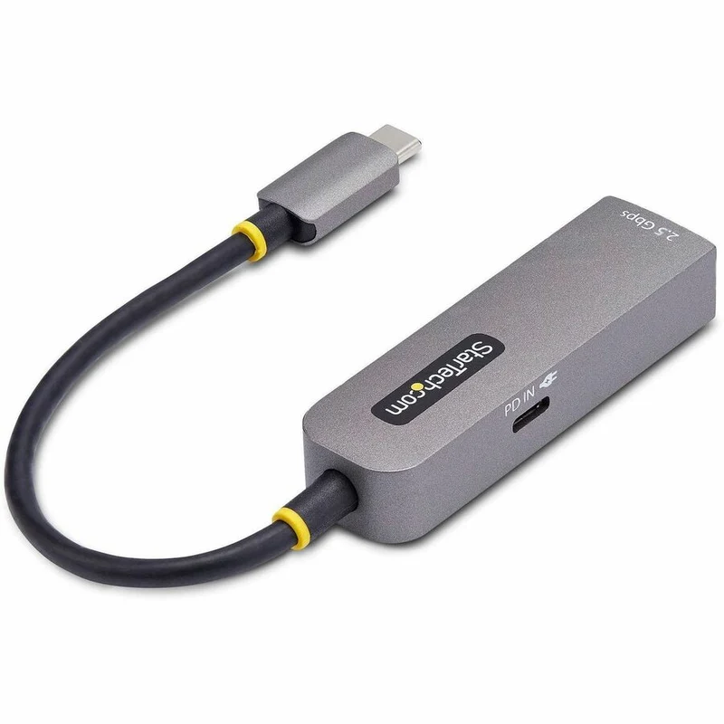 Adaptateur Ethernet USB-C 2.5 GbE StarTech.com, alimentation 100 W, carte réseau NBASE-T, réseau multi-vitesses USB 3.0 Type-C 2.5/1 Gb, port RJ45 2GPD3-USB-C-ETHERNET