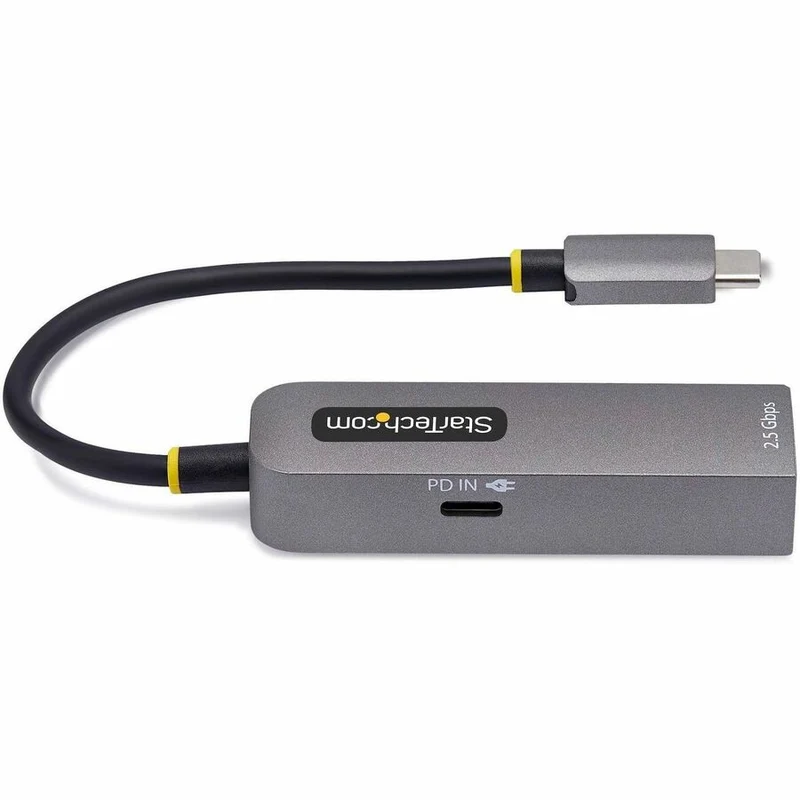 Adaptateur Ethernet USB-C 2.5 GbE StarTech.com, alimentation 100 W, carte réseau NBASE-T, réseau multi-vitesses USB 3.0 Type-C 2.5/1 Gb, port RJ45 2GPD3-USB-C-ETHERNET
