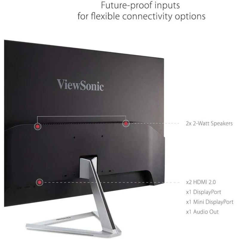 Moniteur LED 4K UHD ViewSonic Entertainment VX3276-4K-mhd 32 pouces (81 cm) - Format 16:9 - Argent VX3276-4K-MHD