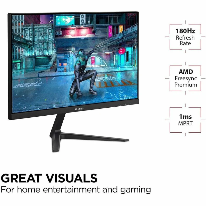 Moniteur LED Full HD 27 pouces ViewSonic Entertainment VX2718-P-MHD - Format 16:9 - Noir