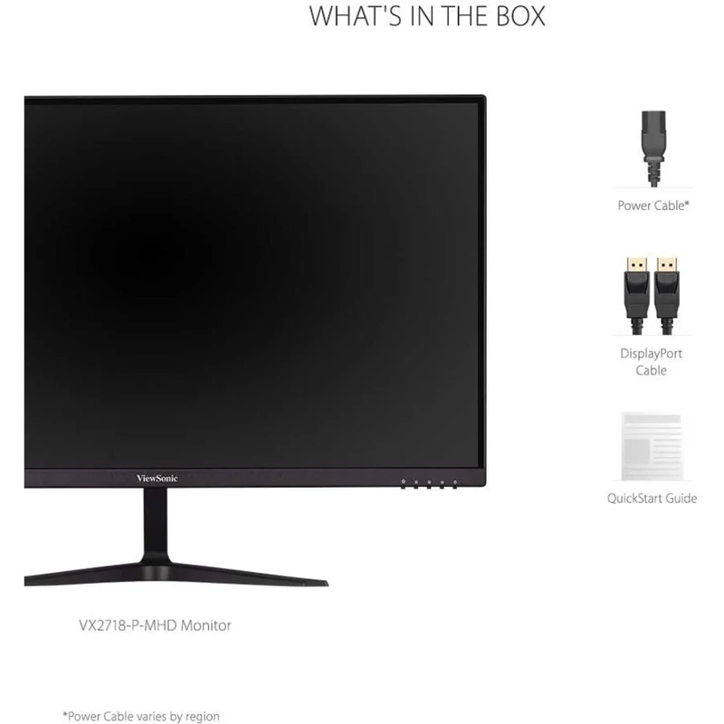 Moniteur LED Full HD 27 pouces ViewSonic Entertainment VX2718-P-MHD - Format 16:9 - Noir