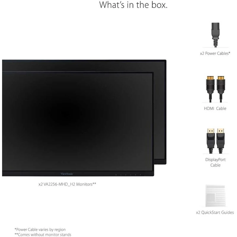 Moniteur LED Full HD 22 pouces ViewSonic Value VA2256-mhd_H2 - Format 16:9 VA2256-MHD_H2