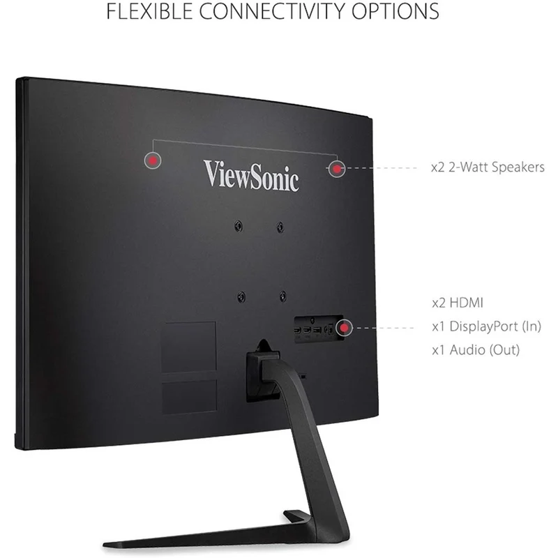 Moniteur LED incurvé ViewSonic OMNI VX2718-2KPC-MHD 27 pouces (68,6 cm) WQHD - Format 16:9 - Noir VX2718-2KPC-MHD