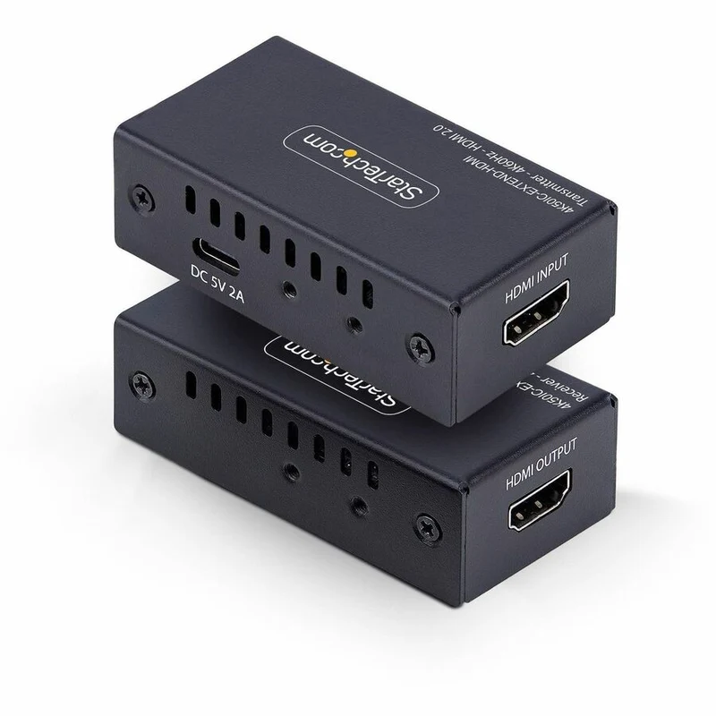 Prolongateur HDMI StarTech.com sur câble CAT5e/CAT6, 4K 60 Hz, portée jusqu'à 60 m (200 pi), kit émetteur-récepteur, alimentation par câble 4K50IC-EXTEND-HDMI