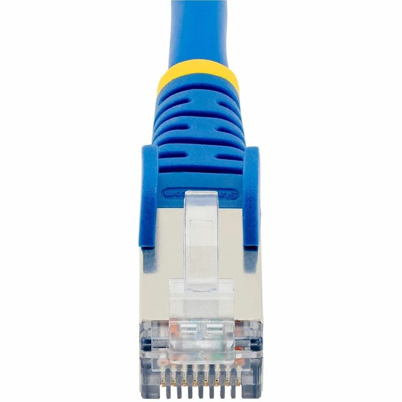 StarTech.com Câble Ethernet CAT1a de 6 m, bleu, faible fumée, sans halogène (LSZH) 10 GbE 100 W PoE S/FTP Cordon de brassage réseau RJ-45 sans accroc NLBL-1F-CAT6A-PATCH