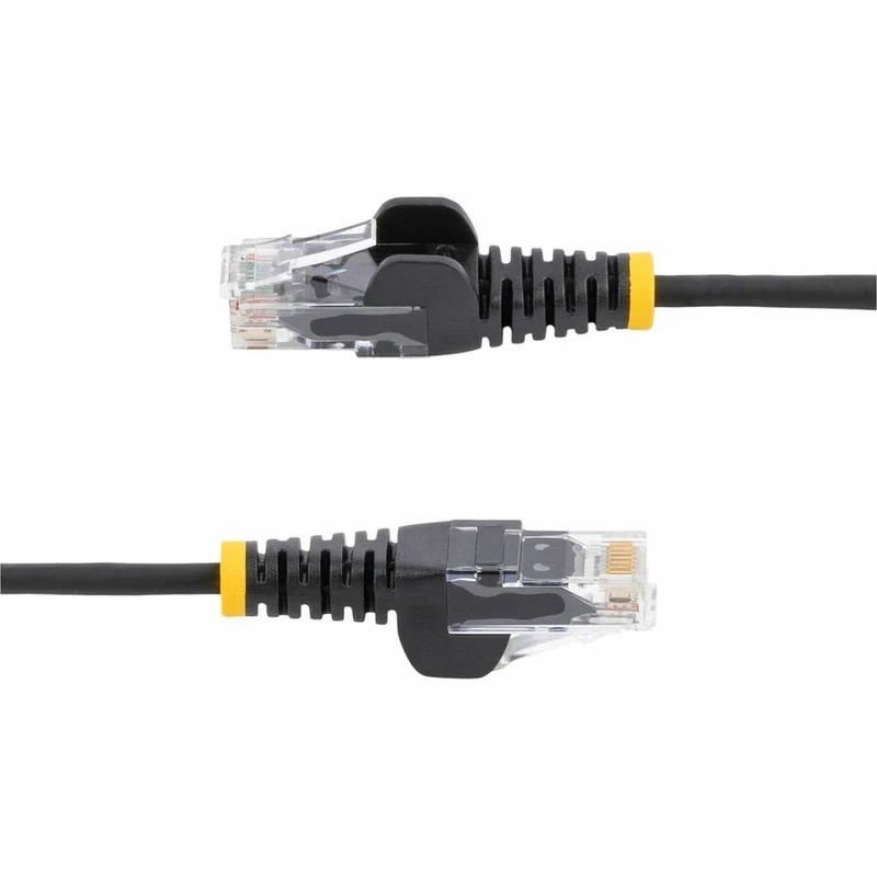 Câble Ethernet CAT6 fin noir StarTech de 9 m (20 pi), connecteur RJ45 fin et anti-accrochage, UTP, LSZH, cuivre nu 28 AWG, cordon de brassage réseau fin N6PAT20BLKS