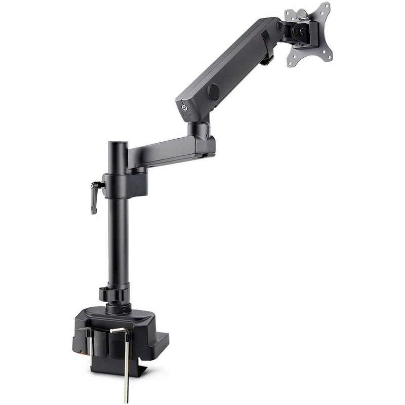 Bras de moniteur de bureau StarTech.com, compatible avec les écrans jusqu'à 40 pouces/8 kg, bras à ressort mécanique, fixation par pince en C/œillet, VESA 75x75/100x100 ARMPIVOT2