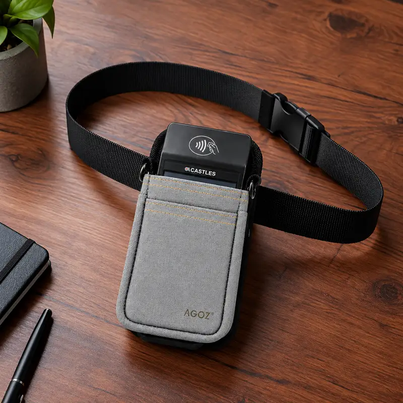Castles Handheld POS Terminal Holster with Durable Waist Belt | Agoz