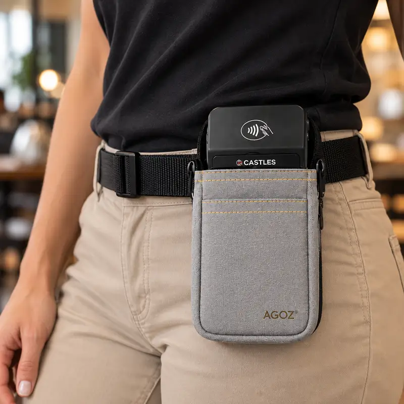 Castles Handheld POS Terminal Holster with Durable Waist Belt | Agoz
