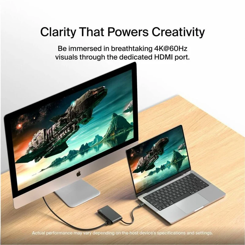 Hub USB-C Belkin 5 ports - 4 ports USB-C, 1 port HDMI 4K - 10 Gbit/s - 100 W - Station d'accueil - Noir AVC021FQBK