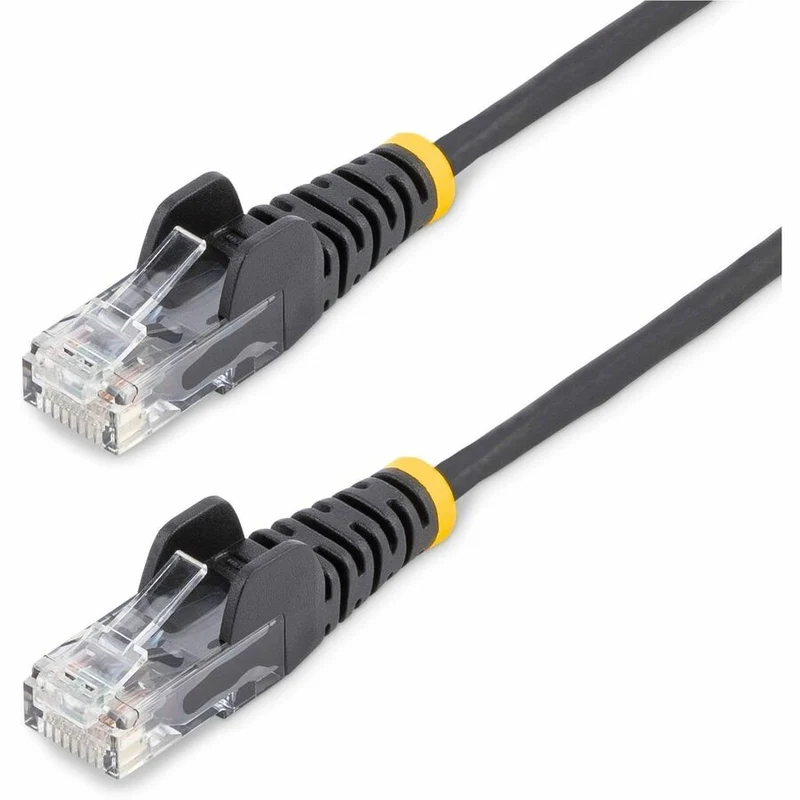 Câble Ethernet CAT6 fin noir StarTech de 9 m (30 pi), connecteur RJ45 fin et anti-accrochage, UTP, LSZH, cuivre nu 28 AWG, cordon de brassage réseau fin N6PAT30BLKS