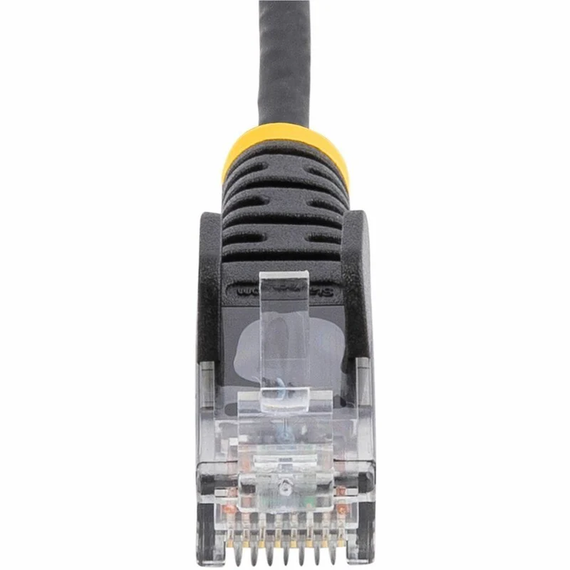 Câble Ethernet StarTech CAT6 fin noir de 4,57 m (7 pi), connecteur RJ45 fin et anti-accrochage, UTP, LSZH, cuivre nu 28 AWG, cordon de brassage réseau fin N6PAT7BKS