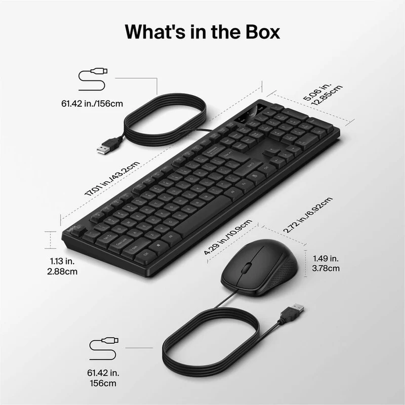 Ensemble clavier et souris filaires Belkin Connect BBZ014tt