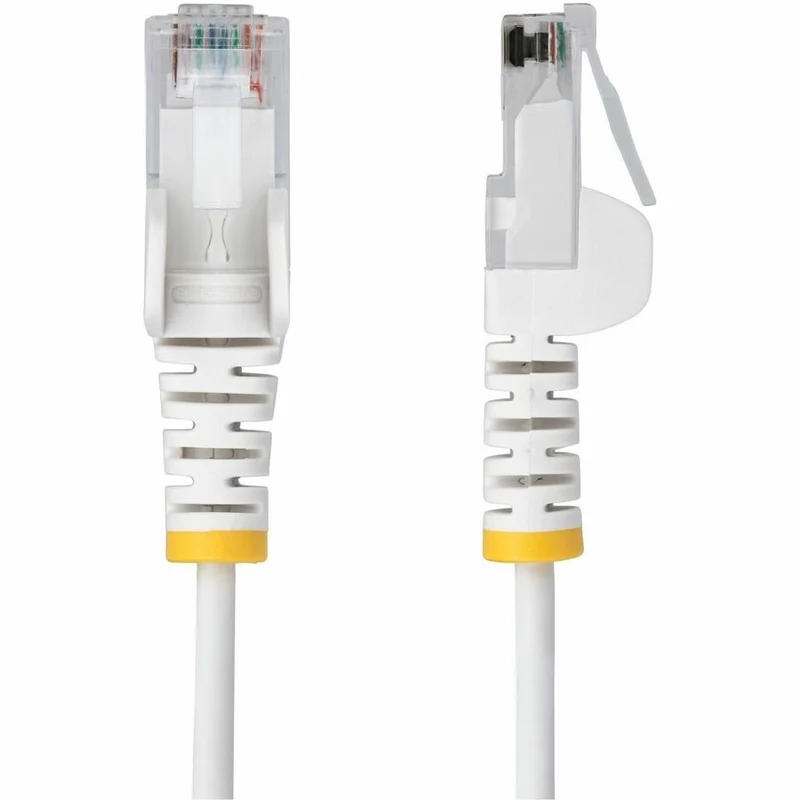 Câble Ethernet StarTech CAT6 blanc mince de 60 cm (6 pi), connecteur RJ45 mince et anti-accrochage, UTP, LSZH, cuivre nu 28 AWG, cordon de brassage réseau mince N6PAT6WHS