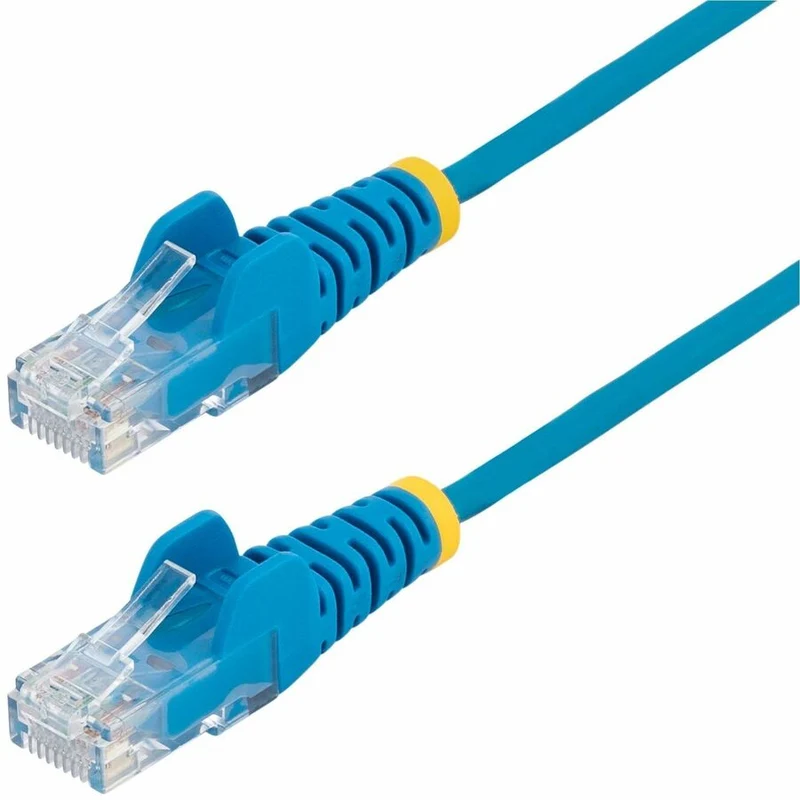 Câble Ethernet StarTech CAT6 fin bleu de 9 m (2 pi), connecteur RJ45 fin et anti-accrochage, UTP, LSZH, cuivre nu 28 AWG, cordon de brassage réseau fin N6PAT2BLS