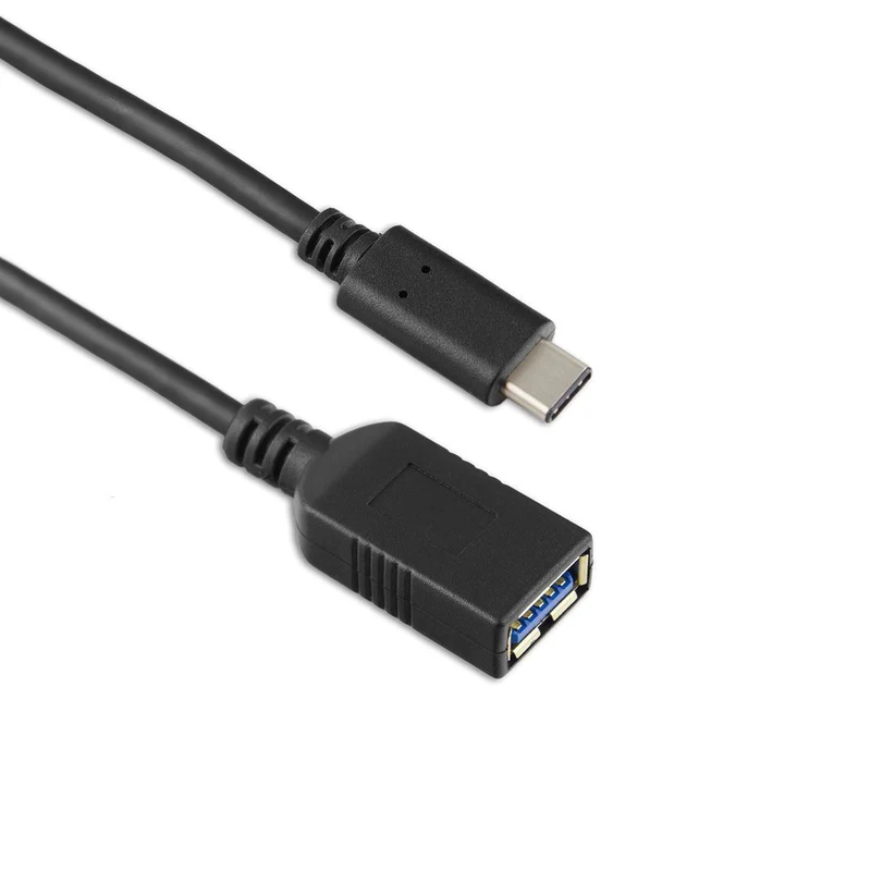 USB-C To USB-A(f) 3.1 Gen1 5Gbps (15cm Cable 3A) - Black