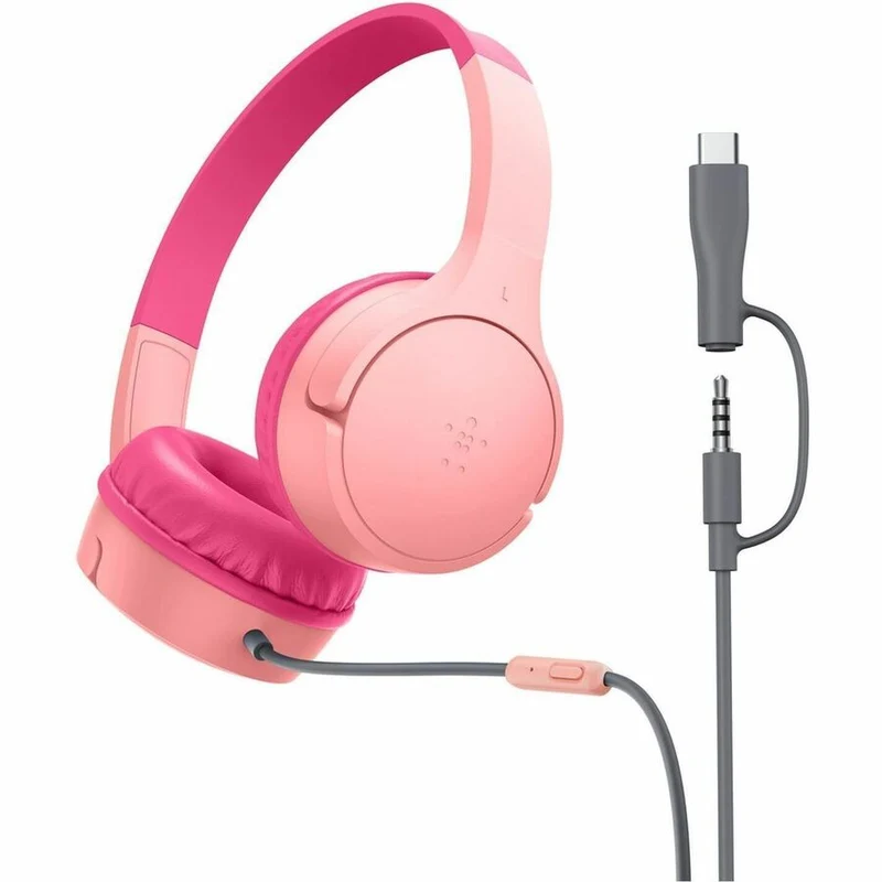 Casque audio filaire supra-auriculaire Belkin SoundForm Mini pour enfants AUD010FQPK