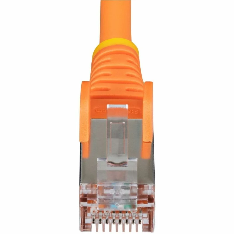 Câble Ethernet StarTech CAT6a orange de 7,6 m (25 pi), RJ45 anti-accrochage, 10 Gbit/s, PoE 100 W, S/FTP, LSZH, cuivre nu 27 AWG, 500 MHz, cordon réseau blindé NLOR-25F-CAT6A-PATCH