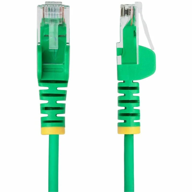 Câble Ethernet StarTech CAT6 fin vert 23 cm (9 po), connecteur RJ45 fin et anti-accrochage, UTP, LSZH, cuivre nu 28 AWG, cordon de brassage réseau fin N6PAT9INGNS