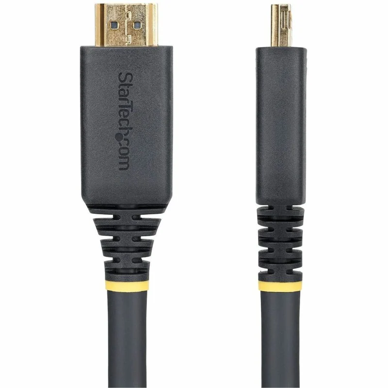 Câble HDMI actif haute vitesse StarTech.com de 15.2 m (50 pi) avec connecteurs à pression, 4K 60 Hz/1440p 144 Hz 18 Gbit/s, câble HDMI UHD, gaine en TPE HDMI2-CABLE-GRIP-50F