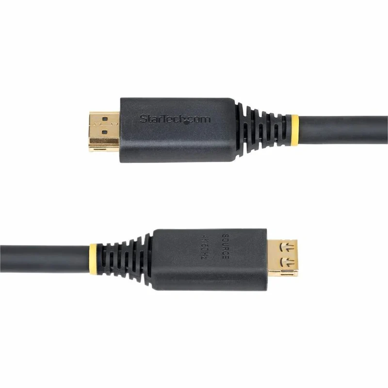 Câble HDMI actif haute vitesse StarTech.com de 15.2 m (50 pi) avec connecteurs à pression, 4K 60 Hz/1440p 144 Hz 18 Gbit/s, câble HDMI UHD, gaine en TPE HDMI2-CABLE-GRIP-50F