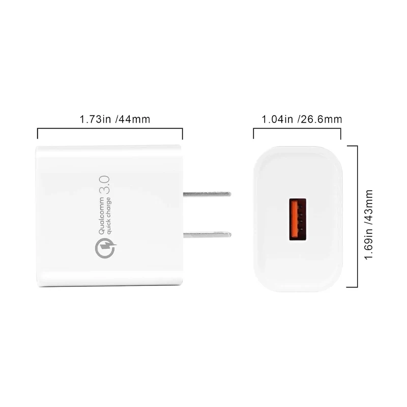 Wall Charger with USB-A to USB-C for Zebra Rugged Tablet