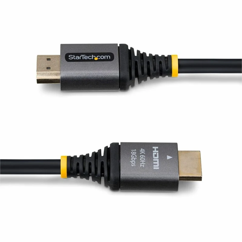 Câble HDMI haute vitesse certifié Premium StarTech de 91 cm (3 pi), 4K 60 Hz/1440p 144 Hz, câble HDMI 2.0 haute flexibilité avec HDR10/ARC, 18 Gbit/s HDMMV3F