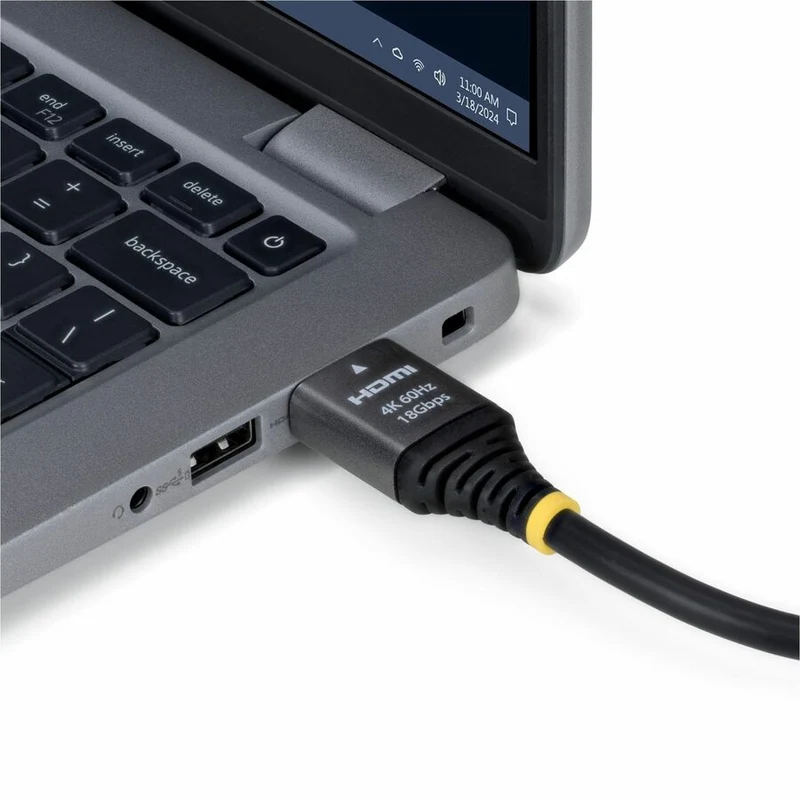 Câble HDMI haute vitesse certifié StarTech Premium de 4.5 m (15 pi), 4K 60 Hz/1440p 144 Hz, câble HDMI 2.0 haute flexibilité avec HDR10/ARC, 18 Gbit/s HDMMV15F