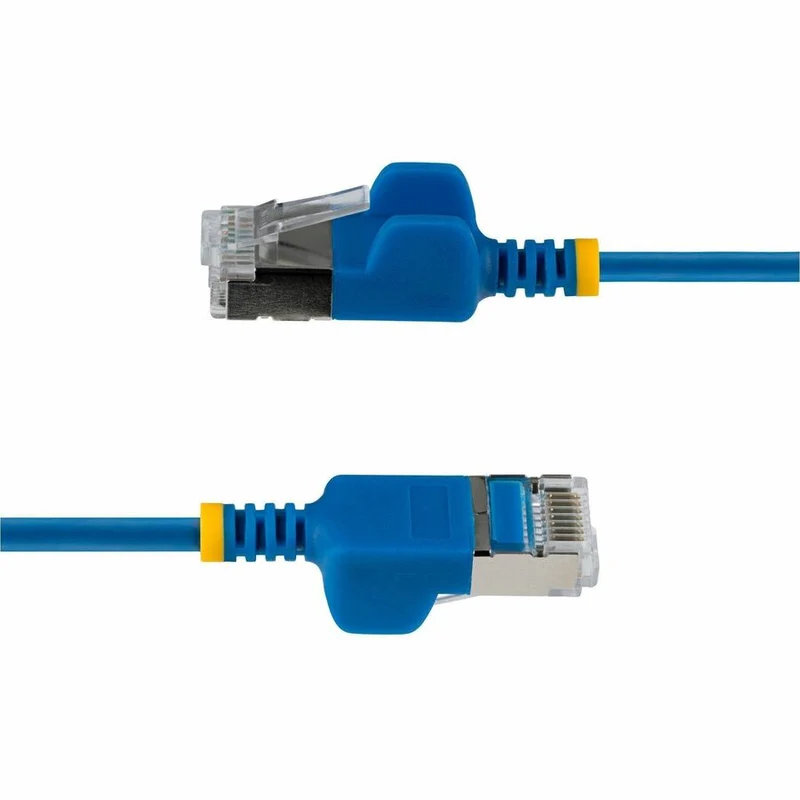 Câble Ethernet Cat6A ultra-mince bleu StarTech de 30 cm (1 pi), sans accrocs, FTP, fil de cuivre nu, cordon de brassage RJ45 fin 34 AWG N6APATSTP34BLS-1FT