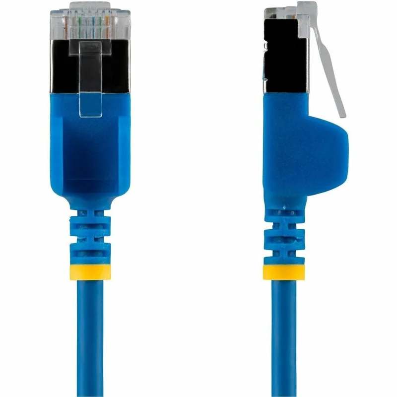 Câble Ethernet StarTech CAT6a ultra-mince bleu de 1,2 m (5 pi), sans accrocs, FTP, fil de cuivre nu, cordon de brassage RJ45 fin 34 AWG N6APATSTP34BLS-5FT